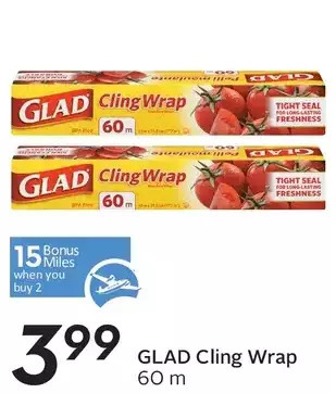Sobeys Glad cling wrap offer