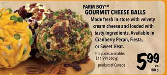 Farm Boy Farm boy gourmet cheese balls offer