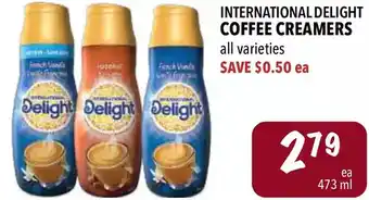 Farm Boy International delight coffee creamers offer