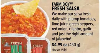 Farm Boy Farm boy fresh salsa offer