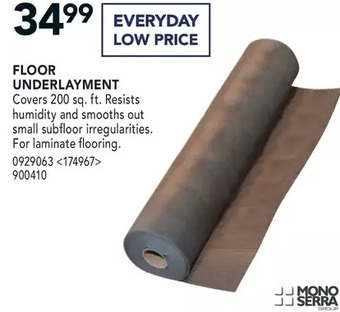 RONA Mono serra floor underlayment offer