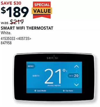 RONA Smart wifi thermostat offer