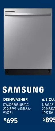 RONA Samsung dishwasher offer