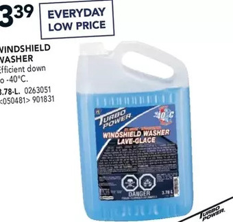 RONA Turbo power windshield washer offer