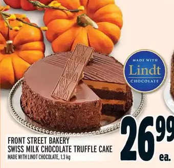 Metro Front street bakery swiss milk chocolate truffle cake offer