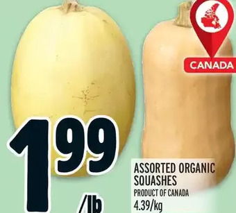 Metro Organic squashes offer