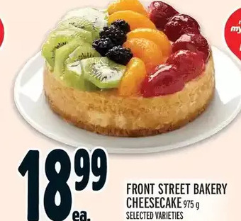 Metro Front street bakery cheesecake offer