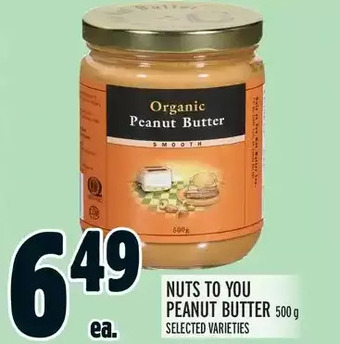 Metro Nuts to you peanut butter offer
