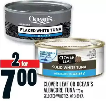 Metro Clover leaf or ocean's albacore tuna offer