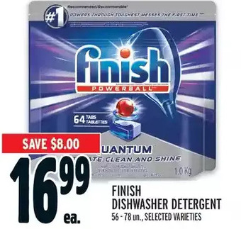 Metro Finish dishwasher detergent offer