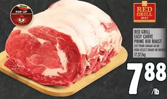 Metro Red grill easy carve prime rib roast offer