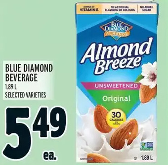Metro Blue diamond beverage offer