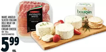 Metro Marc angelo sliced italian deli meat or boursin cream cheese offer