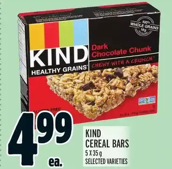 Metro Kind cereal bars offer