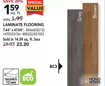 Lowe's Mono serra laminate flooring offer