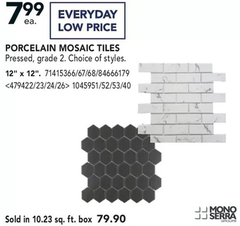 Lowe's Mono serra porcelain mosaic tiles offer