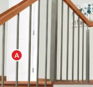 Lowe's 2-pack stainless steel square balusters offer