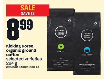 Loblaws Kicking horse organic ground coffee, 284 g offer