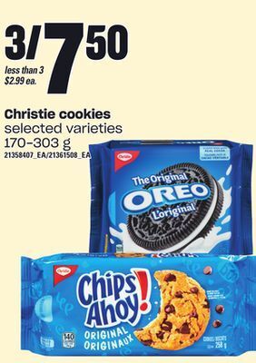 Loblaws Christie cookies, 170-303 g offer