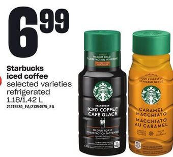Loblaws Starbucks iced coffee, 1.18/1.42 l offer