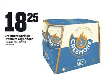 Loblaws Creemore springs premium lager beer, 6x473 ml cans offer