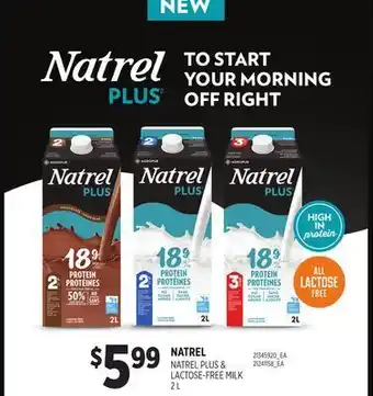 Loblaws Natrel natrel plus & lactose-free milk, 2 l offer