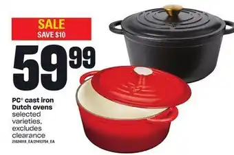 Loblaws Pc® cast iron dutch oven offer