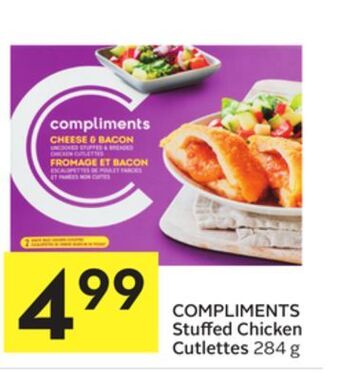 Foodland Compliments stuffed chicken cutlettes 284 g offer