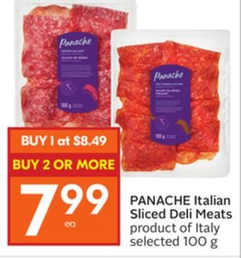 Foodland Panache italian sliced deli meats product of italy selected 100 g offer