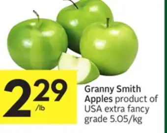 Foodland Granny smith apples product of usa extra fancy grade offer