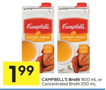 Foodland Campbell's broth 900 ml or concentrated broth 250 ml offer