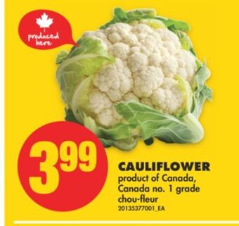 No Frills Cauliflower offer