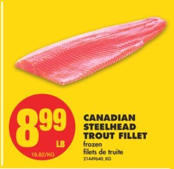 No Frills Canadian steelhead trout fillet offer