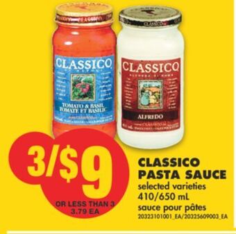 No Frills Classico pasta sauce, 410/650 ml offer