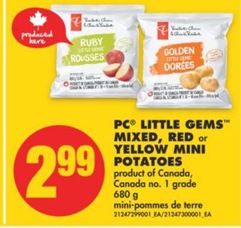 No Frills Pc®® little gems mixed, red or yellow mini potatoes offer