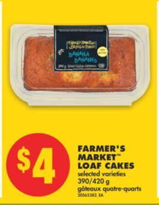 No Frills Farmer's market™ loaf cakes, 390/420 g offer