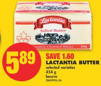 No Frills Lactantia butter, 454 g offer