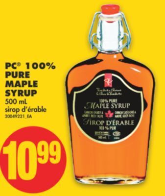 No Frills Pc® 100% pure maple syrup, 500 ml offer