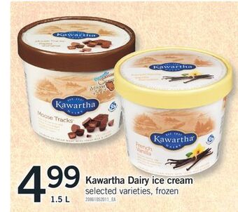 Fortinos Kawartha dairy ice cream, 1.5 l offer