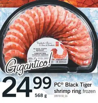 Fortinos Pc® black tiger shrimp ring, 568 g offer