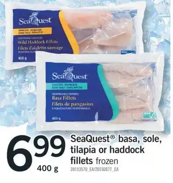 Fortinos Seaquest® basa, sole, tilapia or haddock fillets, 400 g offer