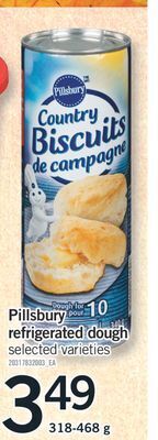 Fortinos Pillsbury refrigerated dough, 318-468 g offer