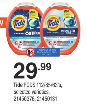 Fortinos Tide pods, 112/85/63' s offer