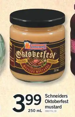 Fortinos Schneiders oktoberfest mustard, 250 ml offer