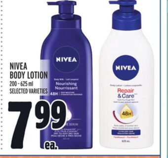 Metro Nivea body lotion offer