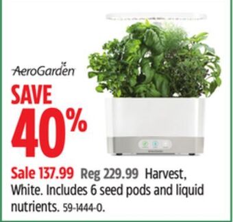 Canadian Tire Aerogarden harvest, white offer