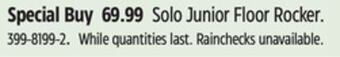 Canadian Tire X rocker solo junior floor rocker offer