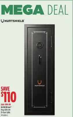 Canadian Tire Hunstshield 12-gun safe offer