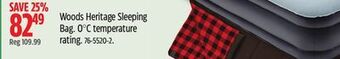 Canadian Tire Woods heritage sleeping bag offer