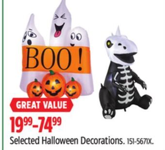 Canadian Tire Selected halloween decorations offer